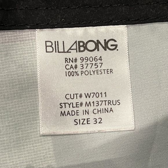 Billabong Platinum Men Water Boardshorts‎ Px4 Hydrostretch Check Squares Size 32 - Picture 5 of 8